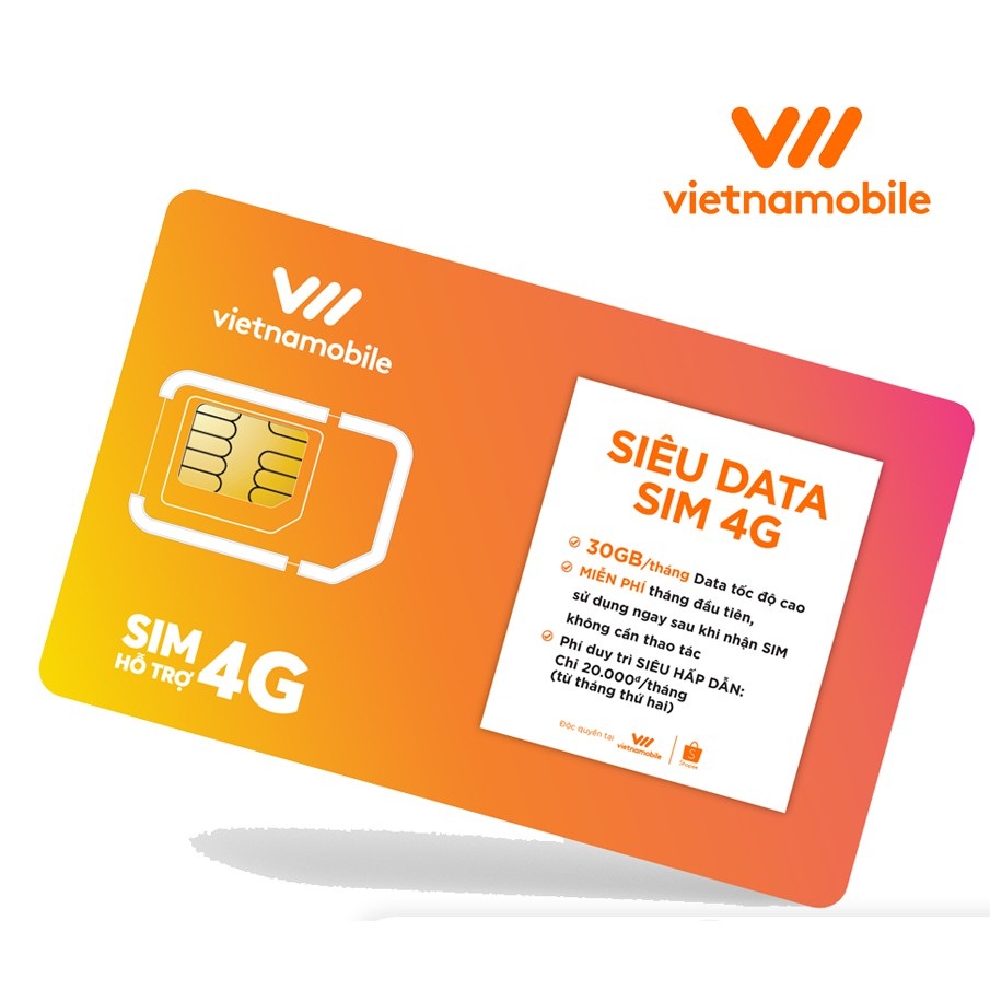 Siêu sim 4G của Vietnamobile